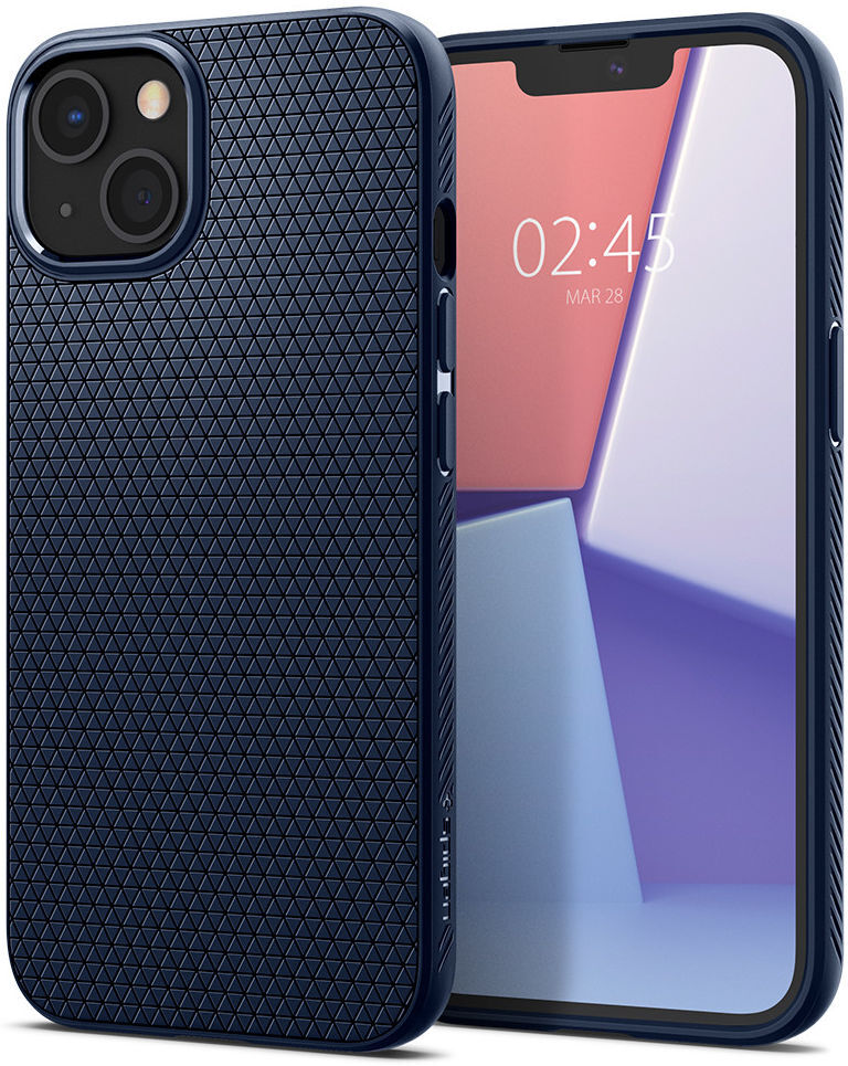 Spigen Liquid Air Apple iPhone 13 Hoesje Flexibele Back Cover Blauw afbeelding 3