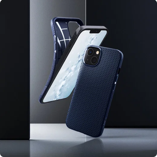 Spigen Liquid Air Apple iPhone 13 Hoesje Flexibele Back Cover Blauw afbeelding 17