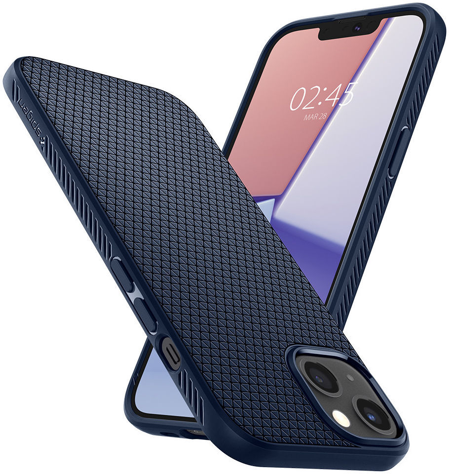 Spigen Liquid Air Apple iPhone 13 Hoesje Flexibele Back Cover Blauw afbeelding 2