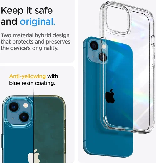 Spigen Ultra Hybrid Apple iPhone 13 Hoesje Back Cover Transparant afbeelding 4