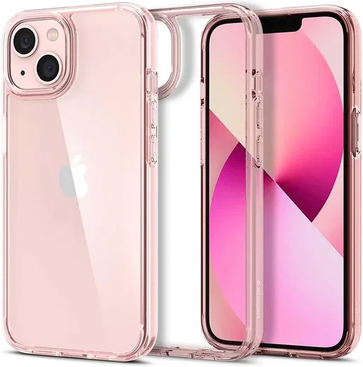 Spigen Ultra Hybrid Apple iPhone 13 Hoesje Back Cover Roze afbeelding 1