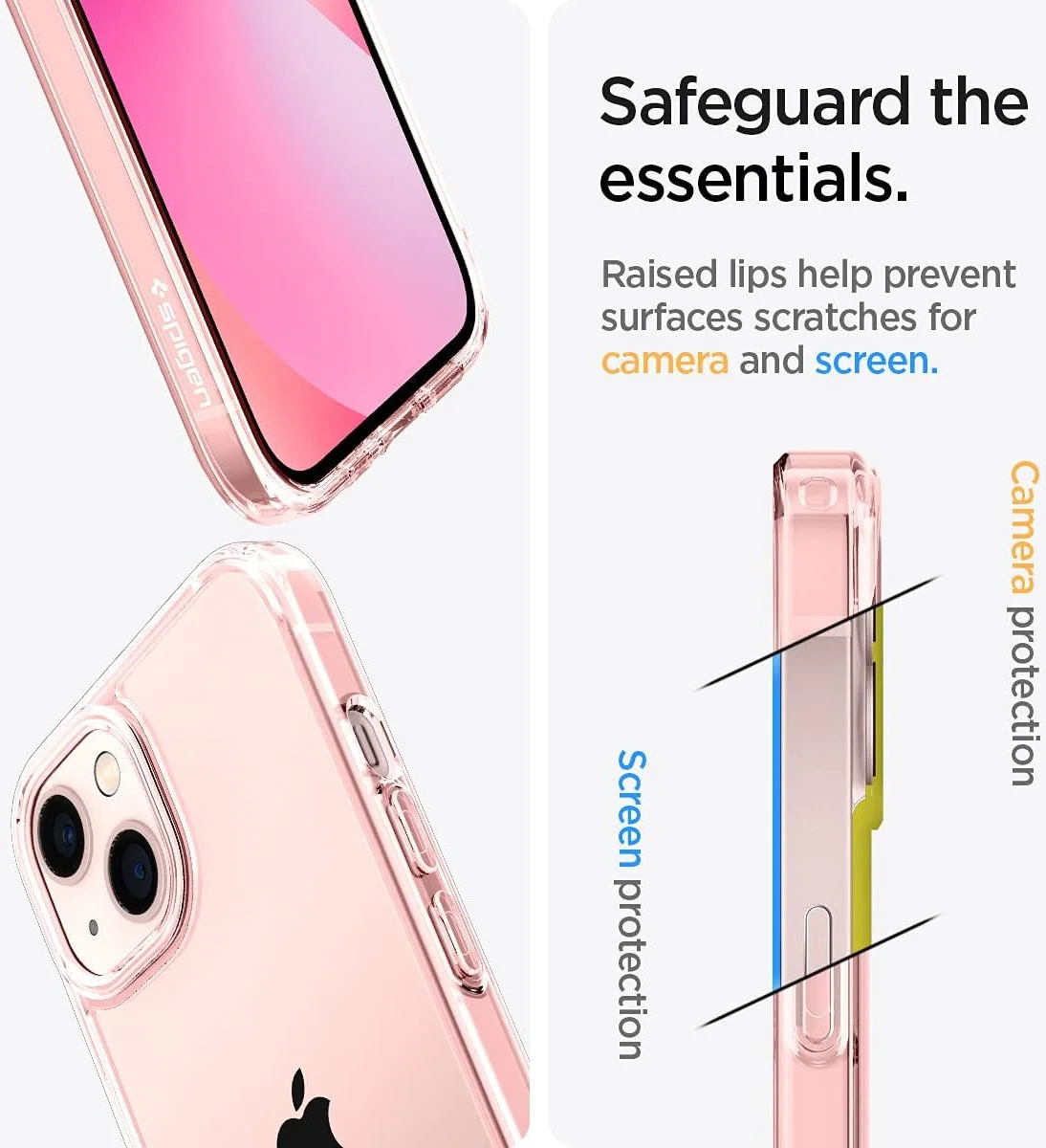 Spigen Ultra Hybrid Apple iPhone 13 Hoesje Back Cover Roze afbeelding 2