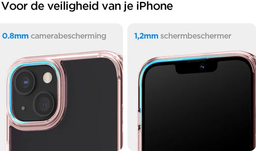 Spigen Ultra Hybrid Apple iPhone 13 Hoesje Back Cover Roze afbeelding 12