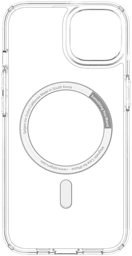 Spigen Ultra Hybrid iPhone 13 Hoesje MagSafe Transparant/Wit afbeelding 5