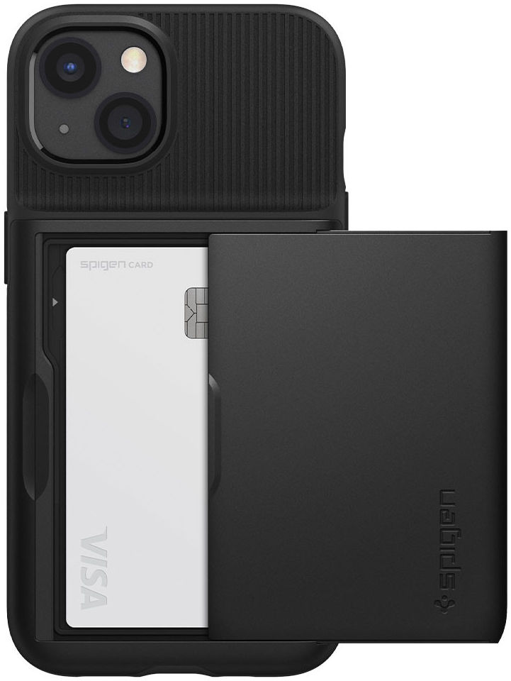 Spigen Slim Armor CS Apple iPhone 13 Hoesje Back Cover Zwart afbeelding 1