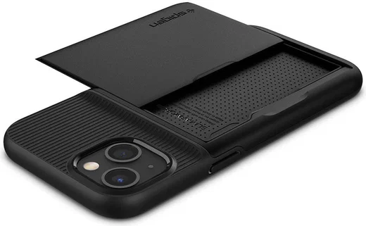 Spigen Slim Armor CS Apple iPhone 13 Hoesje Back Cover Zwart afbeelding 8