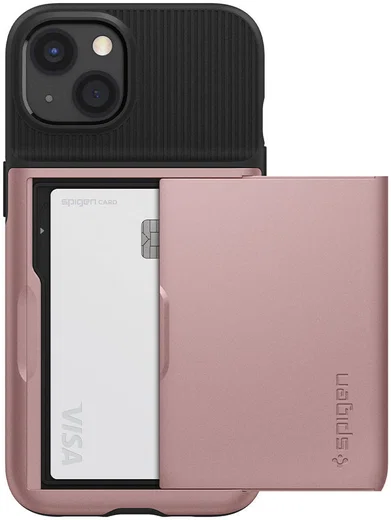 Spigen Slim Armor CS Apple iPhone 13 Hoesje Back Cover Roze Goud afbeelding 1