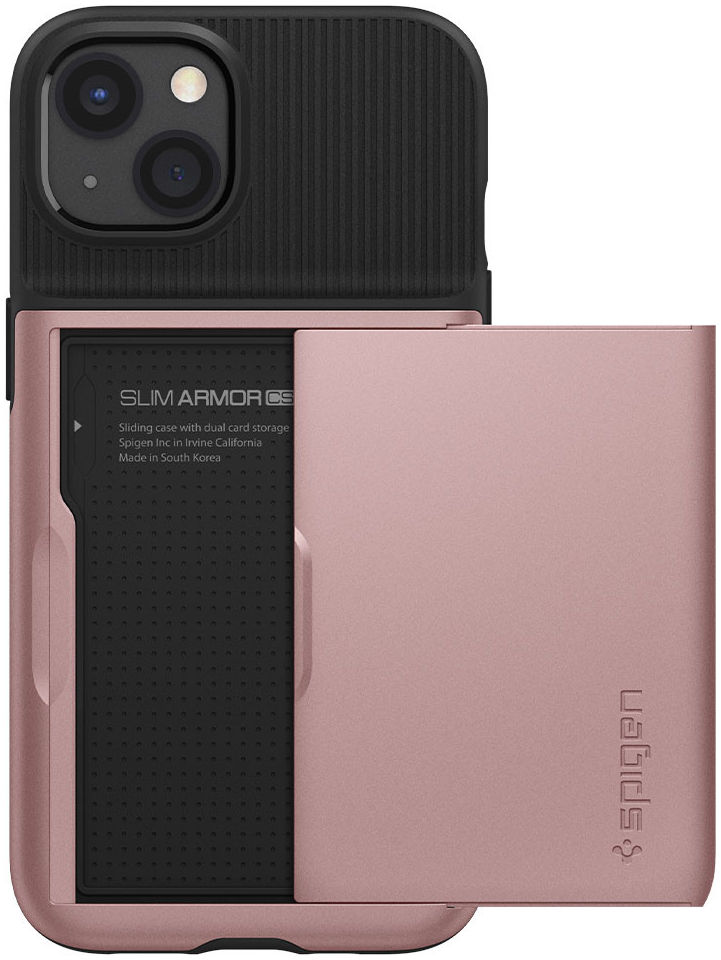 Spigen Slim Armor CS Apple iPhone 13 Hoesje Back Cover Roze Goud afbeelding 5