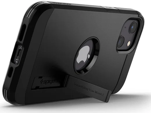 Spigen Tough Armor Apple iPhone 13 Hoesje Back Cover Zwart afbeelding 3