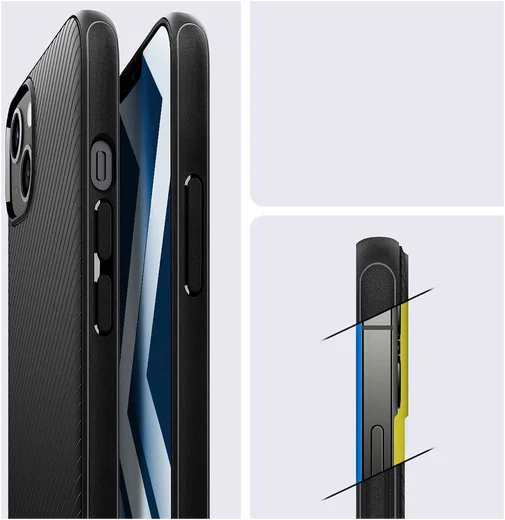 Spigen Mag Armor iPhone 13 Hoesje voor Apple MagSafe Zwart afbeelding 4