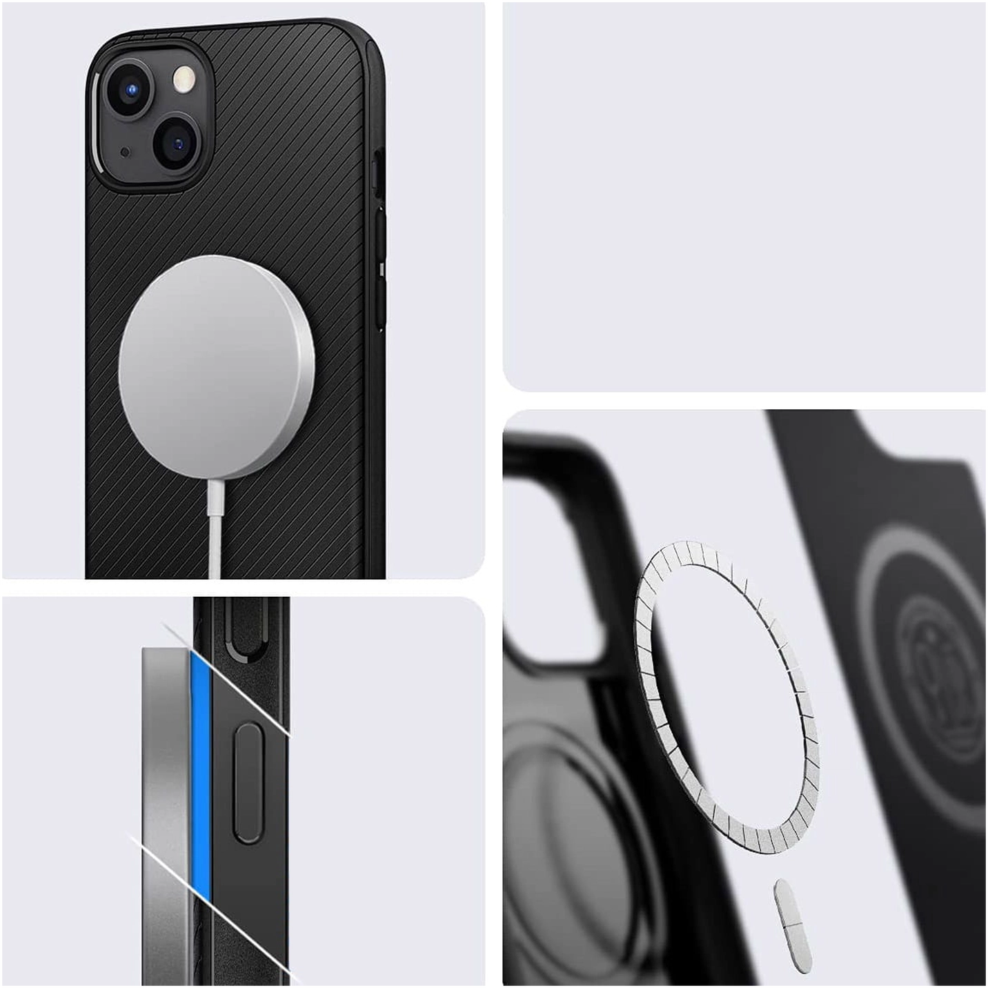 Spigen Mag Armor iPhone 13 Hoesje voor Apple MagSafe Zwart afbeelding 3