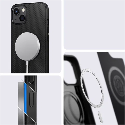 Spigen Mag Armor iPhone 13 Hoesje voor Apple MagSafe Zwart afbeelding 3