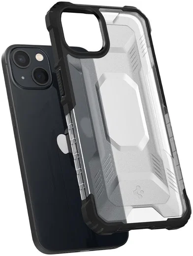 Spigen Nitro Force Apple iPhone 13 Hoesje Frosted Transparant afbeelding 3