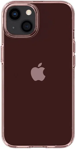 Spigen Crystal Flex Apple iPhone 13 Hoesje Transparant Roze afbeelding 1