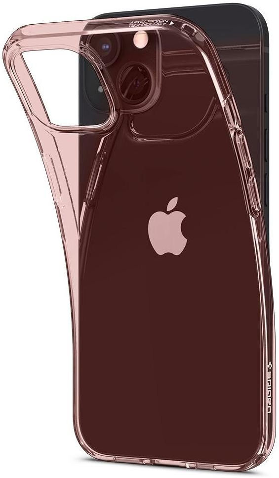Spigen Crystal Flex Apple iPhone 13 Hoesje Transparant Roze afbeelding 3
