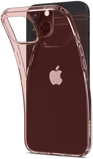 Spigen Crystal Flex Apple iPhone 13 Hoesje Transparant Roze afbeelding 3