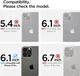Spigen Cyrill Leather Brick Apple iPhone 13 Pro Hoesje Zwart afbeelding 2