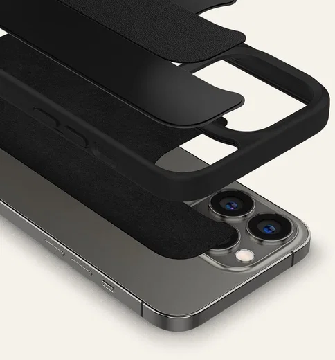 Spigen Cyrill Leather Brick Apple iPhone 13 Pro Hoesje Zwart afbeelding 6