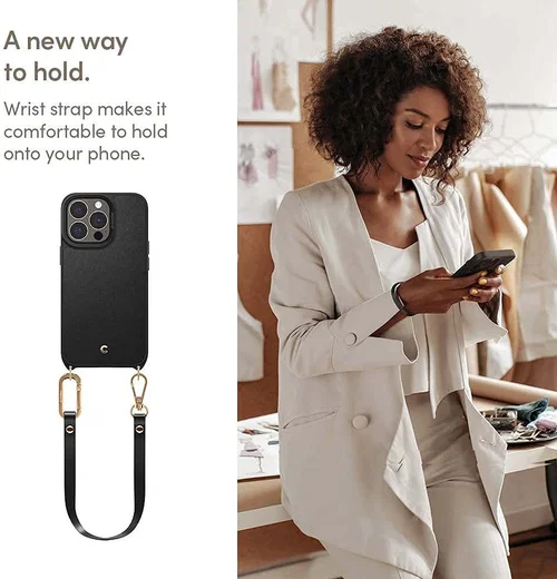 Spigen Cyrill Classic Charm Apple iPhone 13 Pro Hoesje Zwart afbeelding 6
