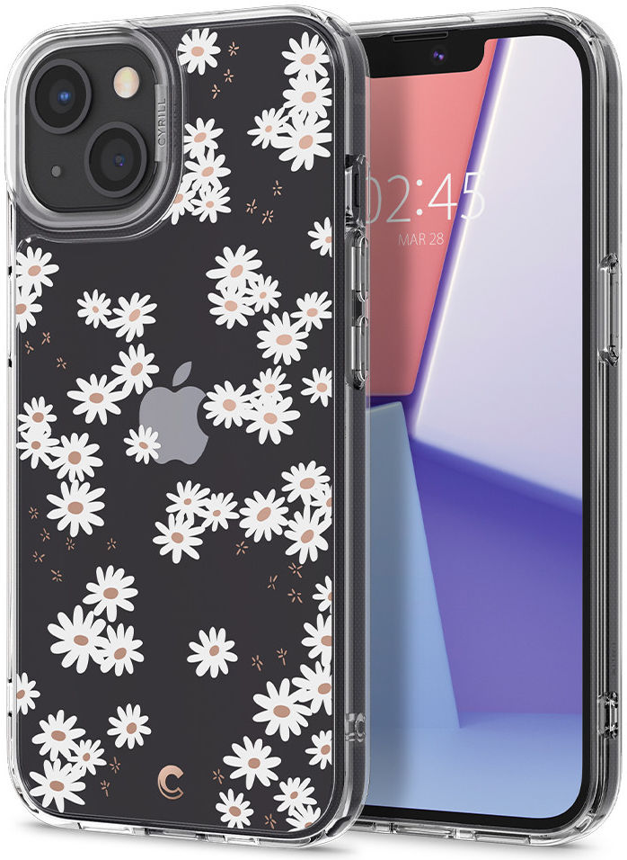 Spigen Cyrill Cecile Apple iPhone 13 Hoesje White Daisy afbeelding 2