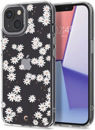 Spigen Cyrill Cecile Apple iPhone 13 Hoesje White Daisy afbeelding 2