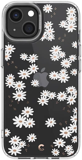 Spigen Cyrill Cecile Apple iPhone 13 Hoesje White Daisy afbeelding 1