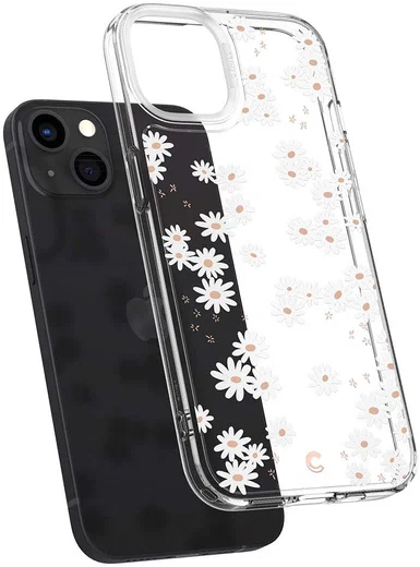 Spigen Cyrill Apple iPhone 13 Pro Hoesje White Daisy afbeelding 2