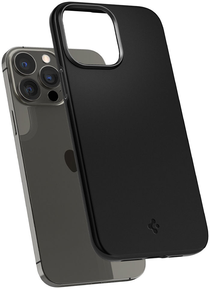Spigen Thin Fit Apple iPhone 13 Pro Max Ultra Dun Hoesje Zwart afbeelding 3