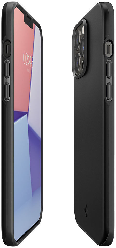 Spigen Thin Fit Apple iPhone 13 Pro Max Ultra Dun Hoesje Zwart afbeelding 5