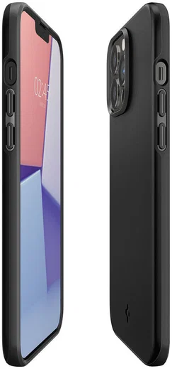 Spigen Thin Fit Apple iPhone 13 Pro Max Ultra Dun Hoesje Zwart afbeelding 5