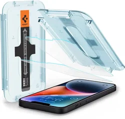 Spigen EZ Fit Glas.tR Apple iPhone 13 Pro Max Screen Protector 2-Pack afbeelding