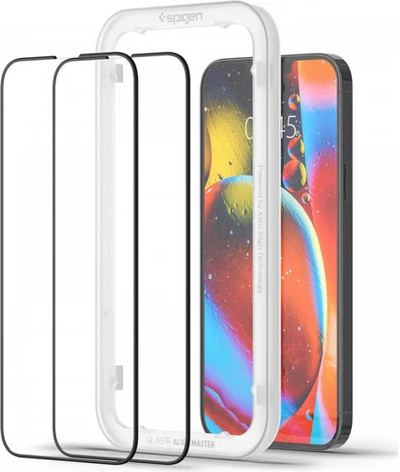Spigen AlignMaster iPhone 13 Pro Max Screen Protector Tempered Glass 2-Pack afbeelding 15