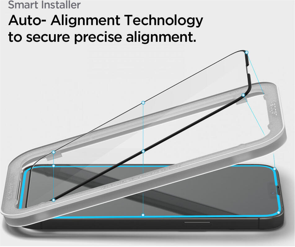 Spigen AlignMaster iPhone 13 Pro Max Screen Protector Tempered Glass 2-Pack afbeelding 7