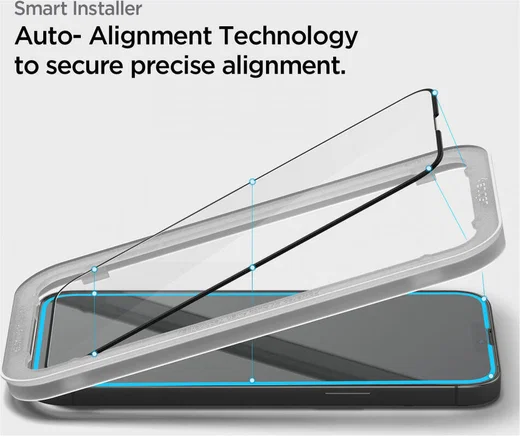 Spigen AlignMaster iPhone 13 Pro Max Screen Protector Tempered Glass 2-Pack afbeelding 7