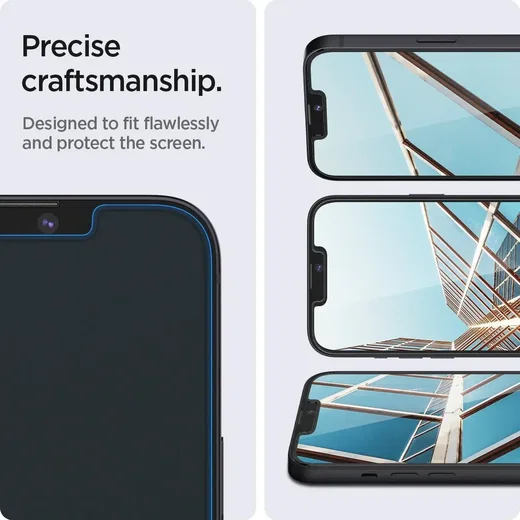 Spigen EZ Fit GLAS.tR Apple iPhone 17e/16e/14/13/13 Pro Screen Protector 2 afbeelding 6