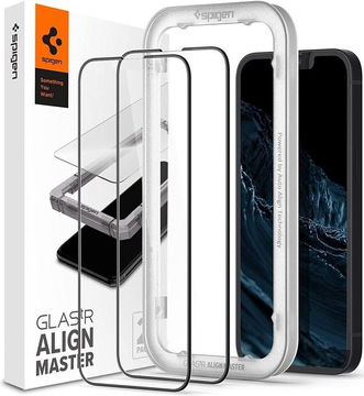 Spigen AlignMaster iPhone 16e/14/13/13 Pro Screen Protector 2-Pack