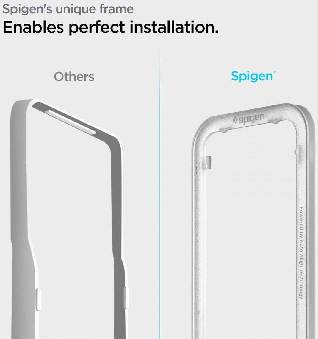 Spigen AlignMaster iPhone 16e/14/13/13 Pro Screen Protector 2-Pack afbeelding 5
