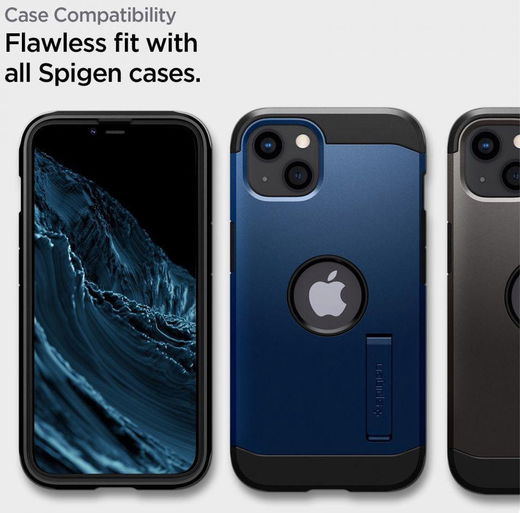 Spigen AlignMaster iPhone 16e/14/13/13 Pro Screen Protector 2-Pack afbeelding 6