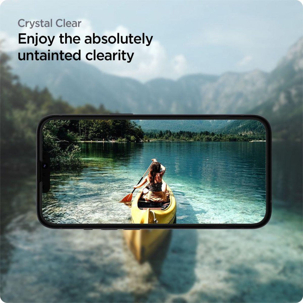 Spigen AlignMaster iPhone 16e/14/13/13 Pro Screen Protector 2-Pack afbeelding 7