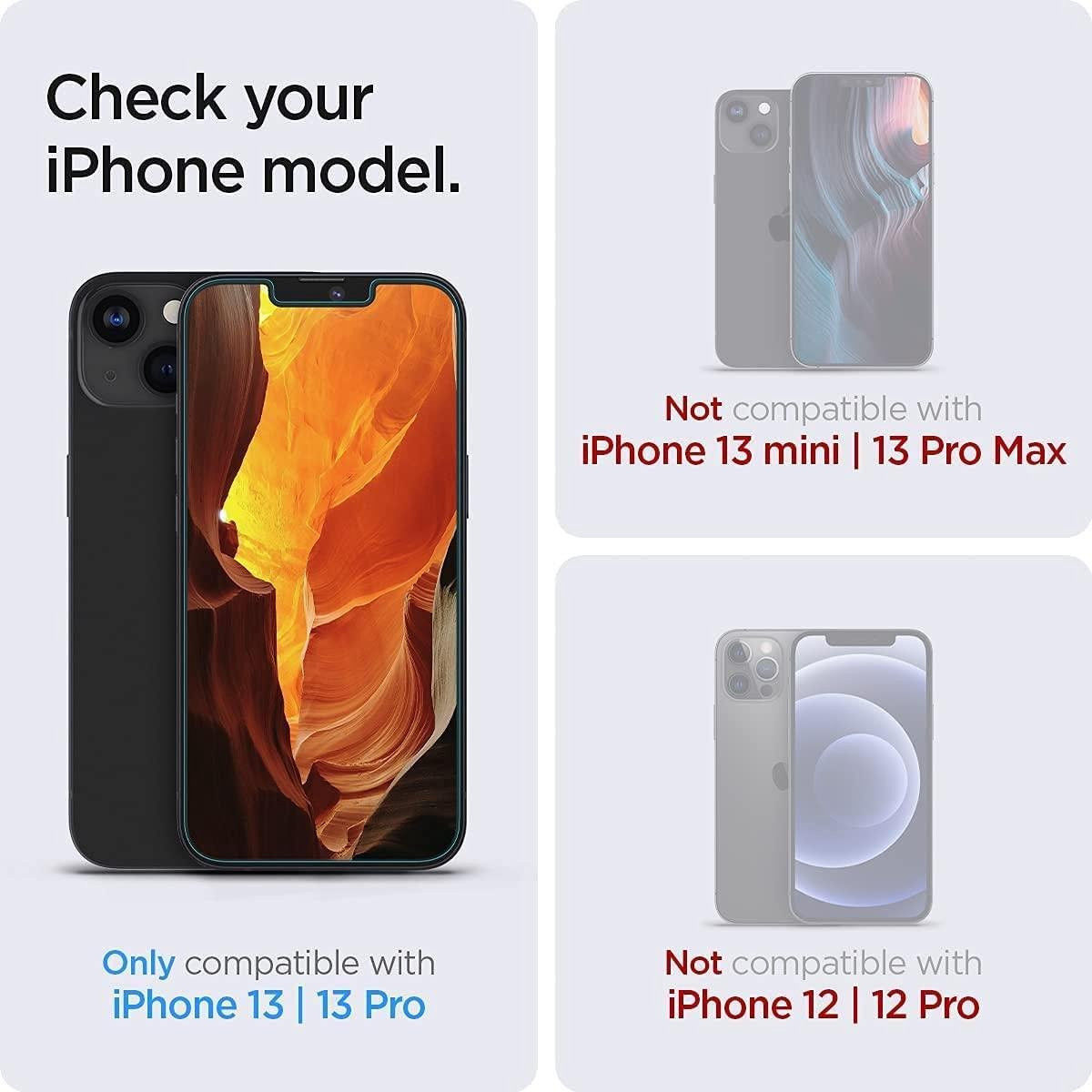 Spigen AlignMaster iPhone 16e/14/13/13 Pro Screen Protector 2-Pack afbeelding 8