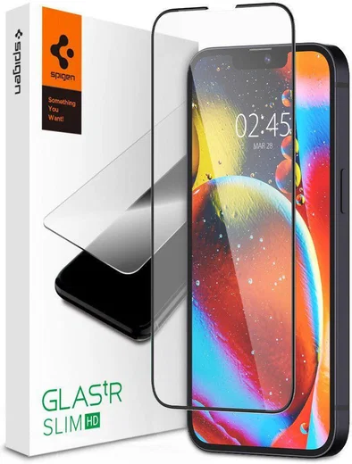Spigen Glas.tR Apple iPhone 17e/16e/14/13 (Pro) Screen Protector Full Cover afbeelding 1
