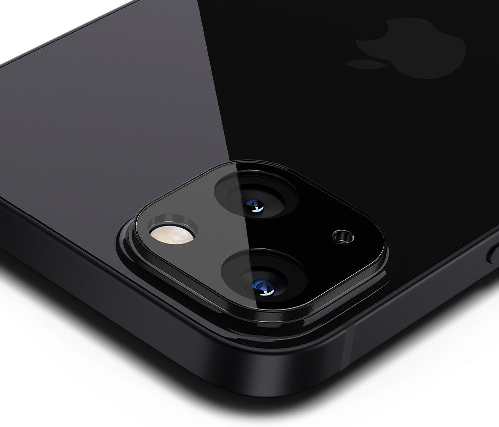 Spigen Optik Apple iPhone 13 / 13 Mini Camera Protector (2-Pack) Zwart afbeelding 2