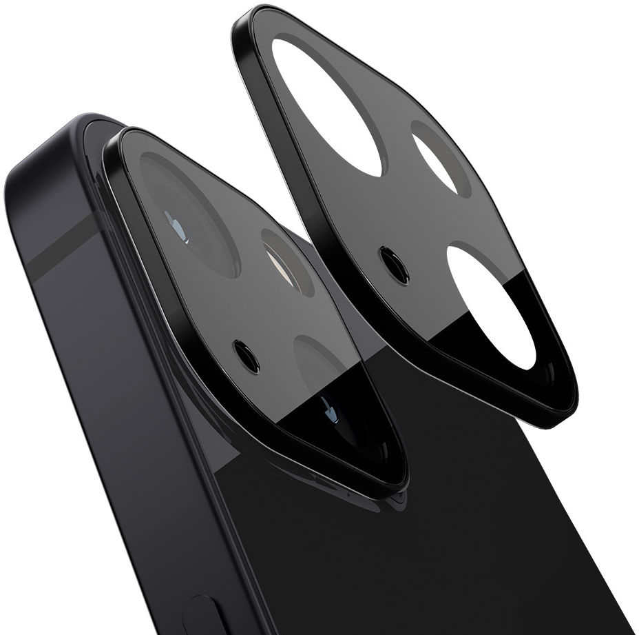 Spigen Optik Apple iPhone 13 Mini Camera Lens Protector (2-Pack) Zwart afbeelding 1