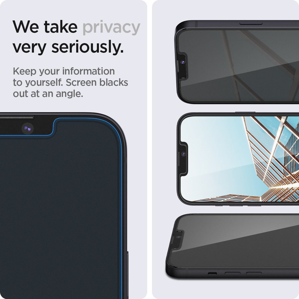 Spigen Glas.tR Apple iPhone 13 Mini Screen Protector Privacy Glass afbeelding 2