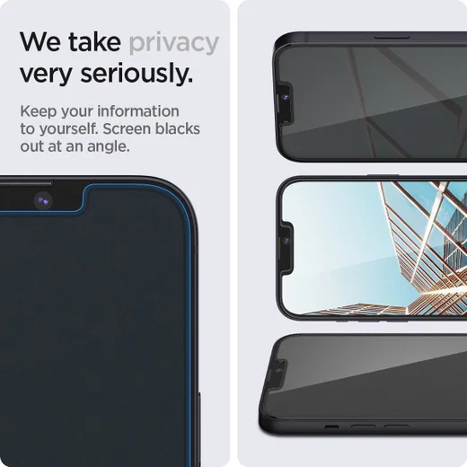 Spigen Glas.tR Apple iPhone 13 Mini Screen Protector Privacy Glass afbeelding 2