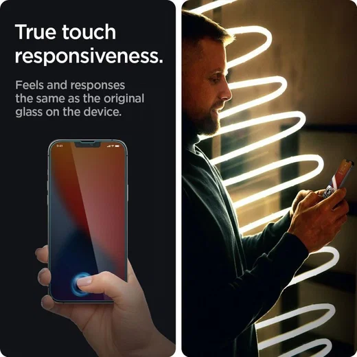 Spigen Glas.tR Apple iPhone 13 Mini Screen Protector Privacy Glass afbeelding 3