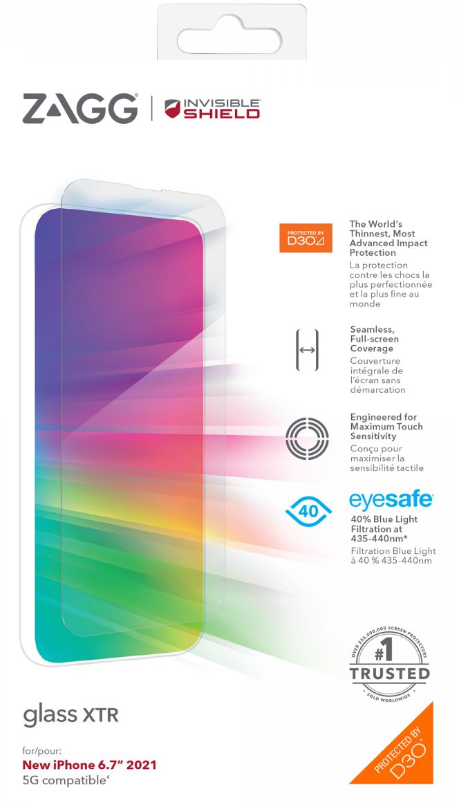 InvisibleShield XTR D3O iPhone 13 Pro Max Friendly Screen Protector afbeelding 14