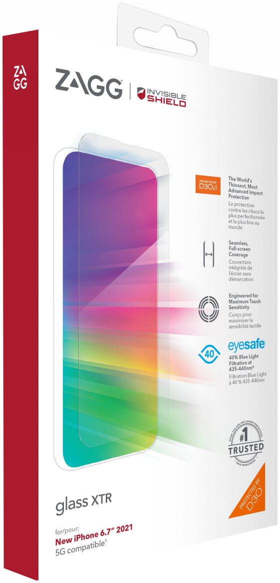 InvisibleShield XTR D3O iPhone 13 Pro Max Friendly Screen Protector afbeelding 1