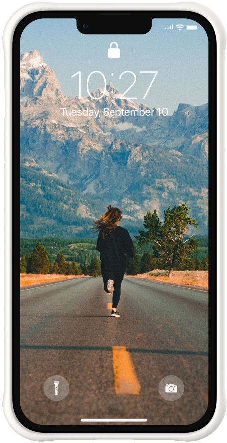 Urban Armor Gear [U] Dot Apple iPhone 13 Pro Hoesje Siliconen Wit afbeelding 4