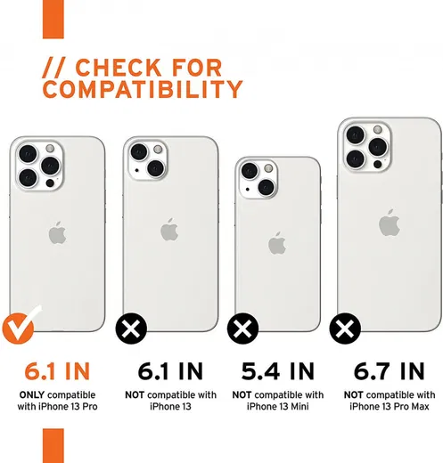 Urban Armor Gear [U] Dot Apple iPhone 13 Pro Hoesje Siliconen Wit afbeelding 8